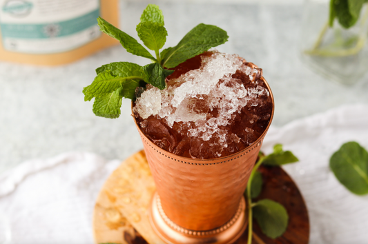 How to Make A Matcha Mint Julep