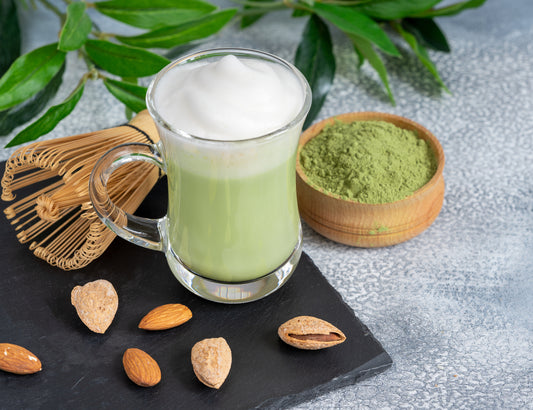 How to make almond milk matcha latte