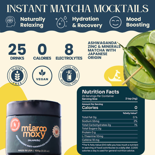 Spicy Margareta Mocktail + Matcha