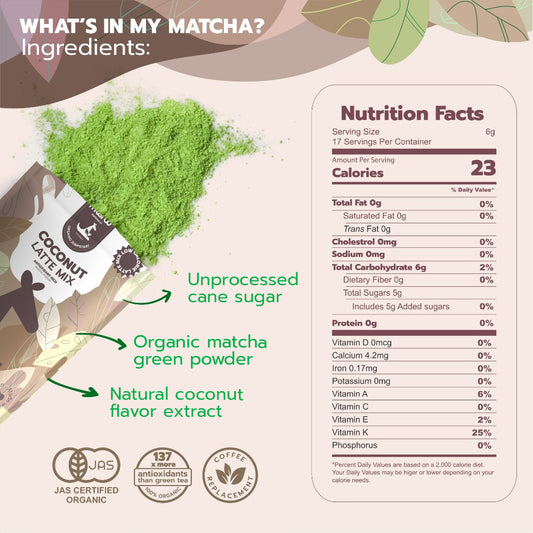 Sweet Matcha Latte | Coconut