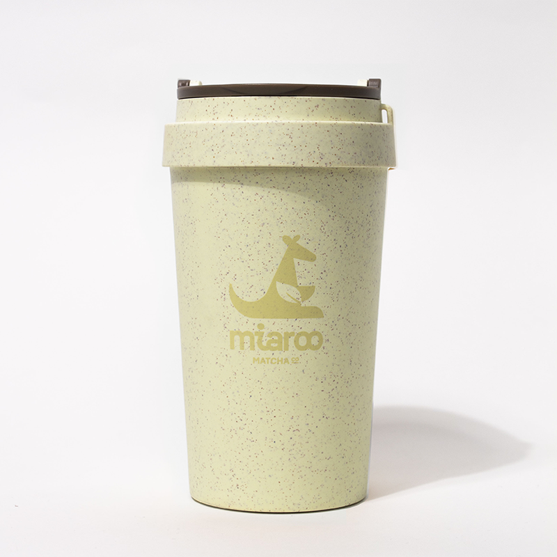 Premium Photo  Matcha latte in plastic cup with lid and drinking straw