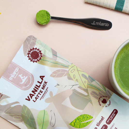 USDA Organic Vanilla Flavored Matcha Blend Made in Japan 